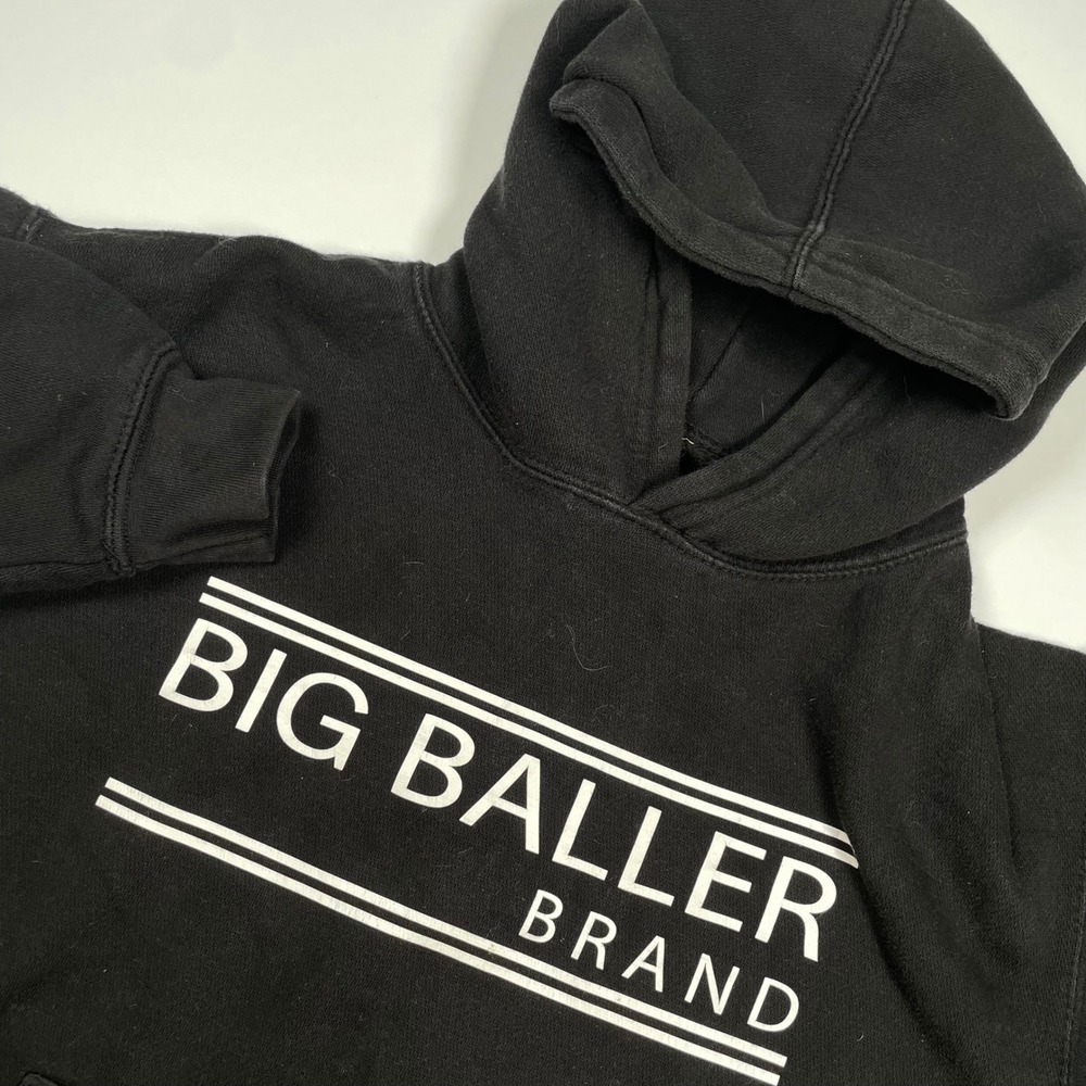 Big Baller Brand Black Hoodie XL‎ Kids Pullover Sweatshirt BBB Logo